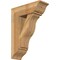 Ekena Millwork Funston Traditional Rough Sawn Bracket w/ Offset Brace, Western Red Cedar, 8"W x 22"D x 30"H BKT0806X22X30FST01RWR - alternate 1